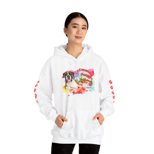 Emotional Support Human for my Boxer Hoodie