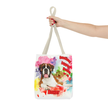 Emotional Support Human for my Boxer tote bag