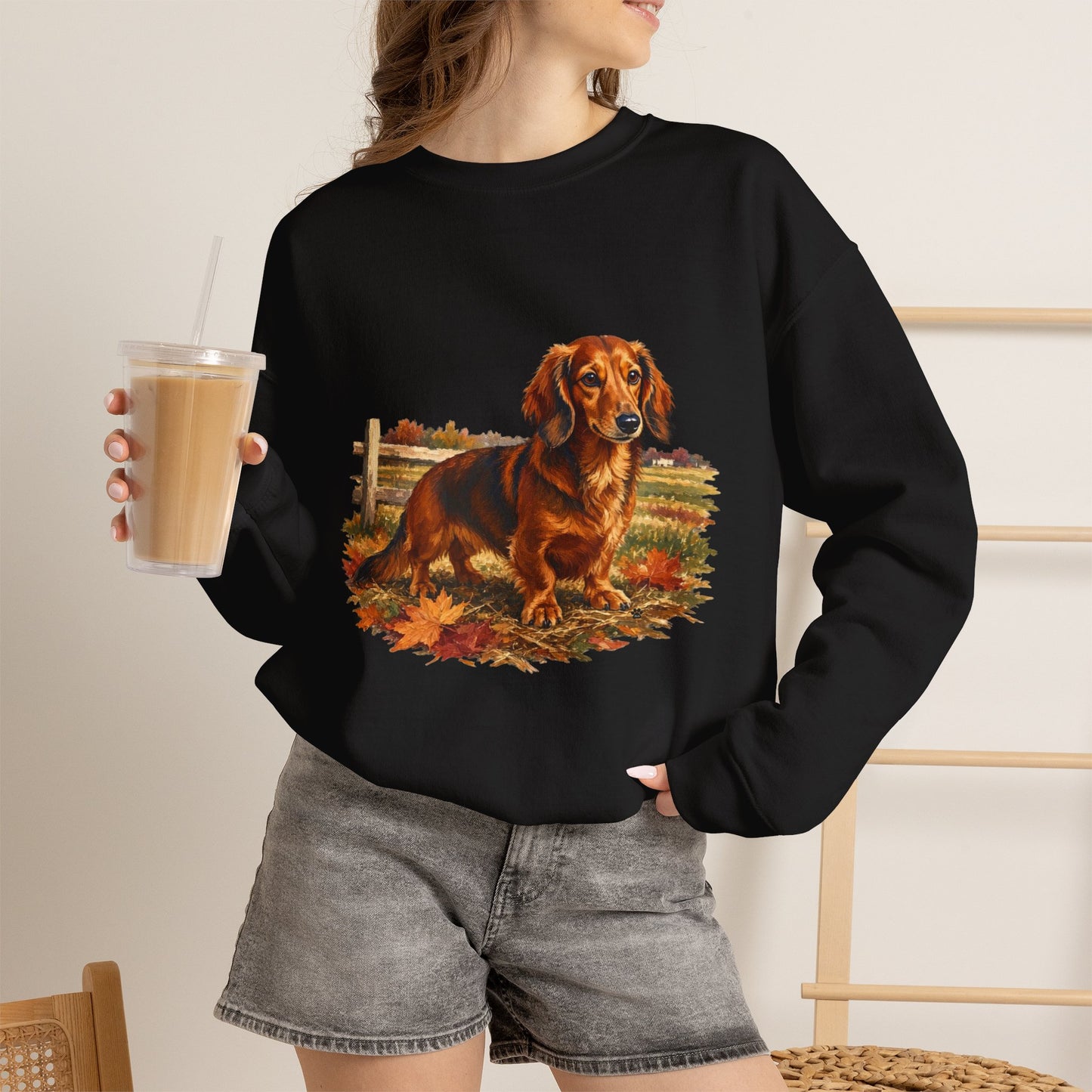 Long Hair Dachshund Sweater Weather Sweatshirt
