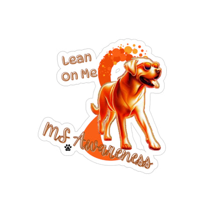 Labrador Retriever "Lean on Me" MS Awareness Sticker