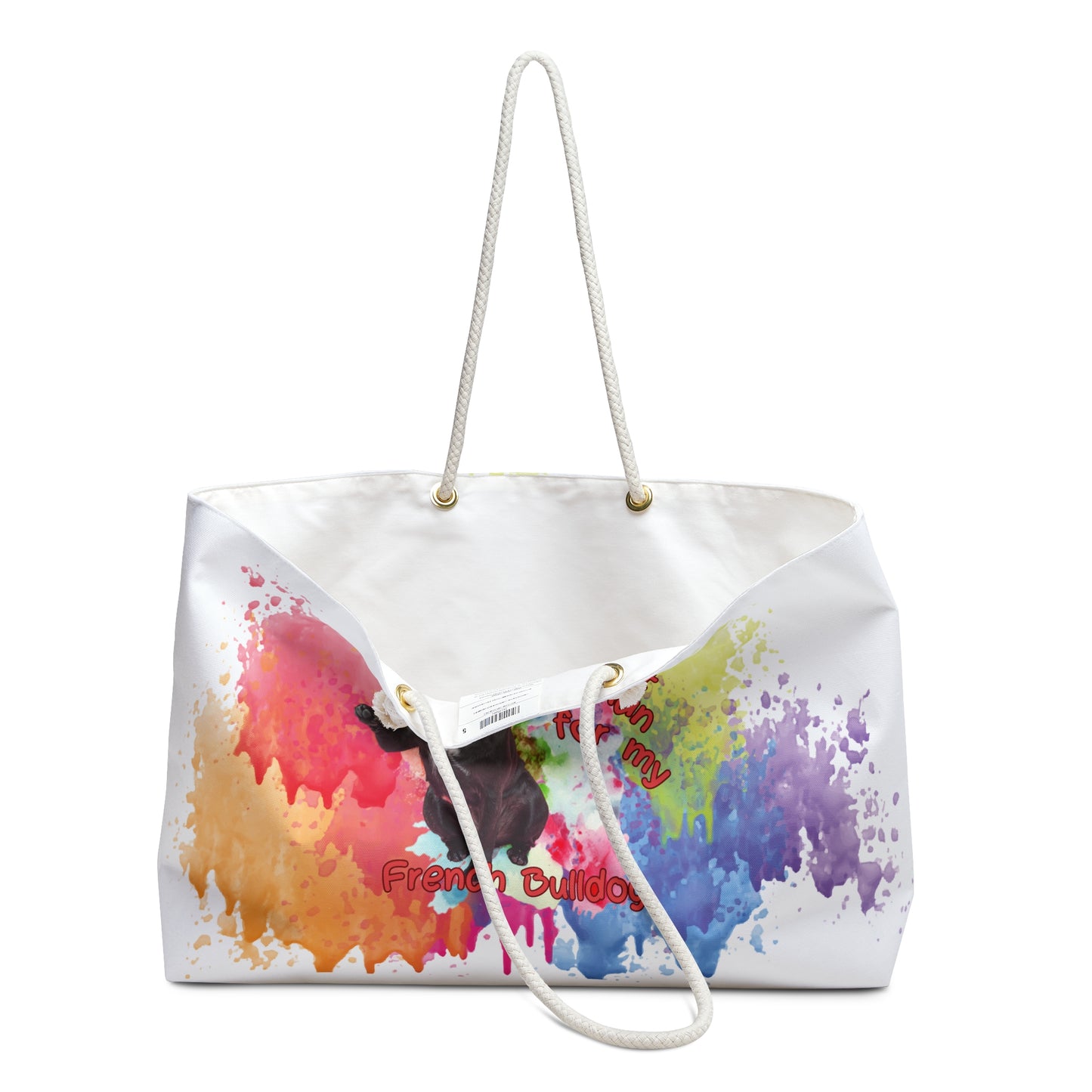 Emotional Support Human for my French Bulldog Weekender Bag