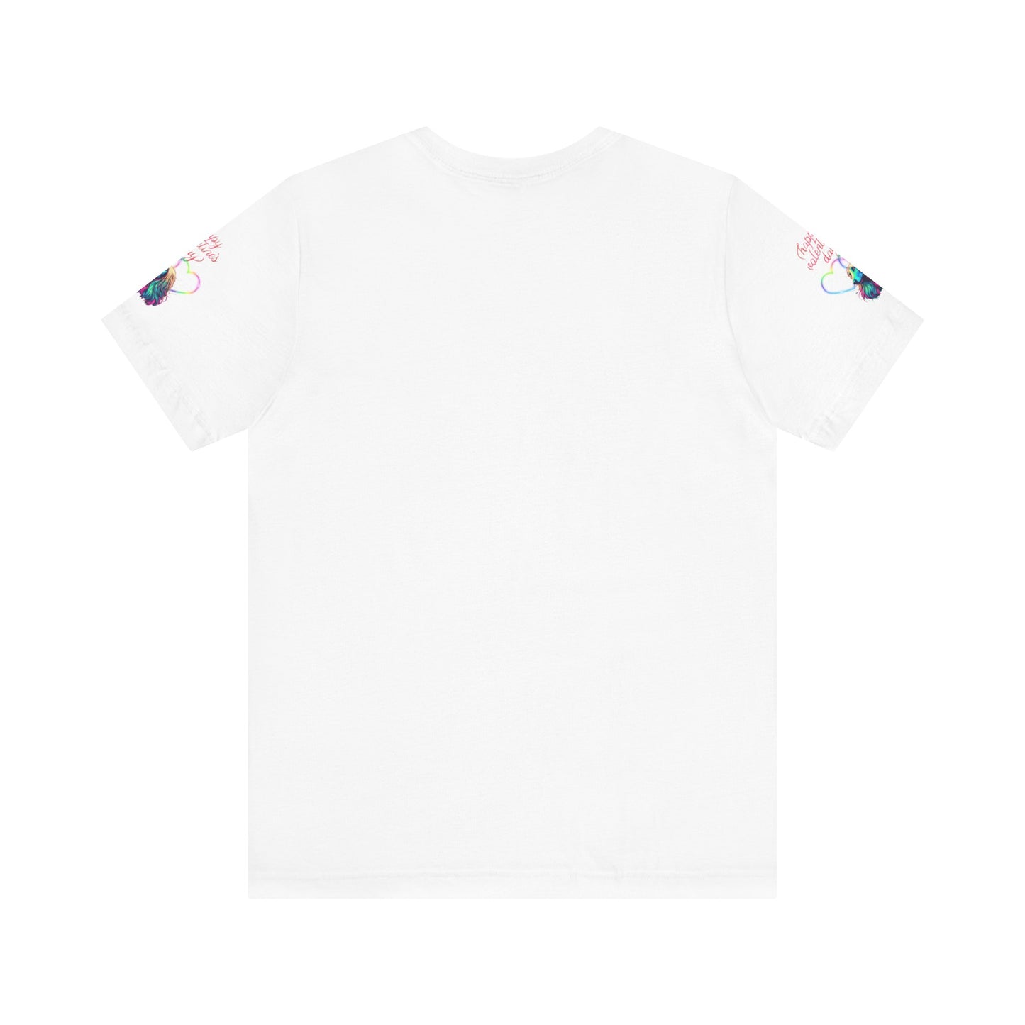 Afghan Hound Neon Hearts Valentine Tee