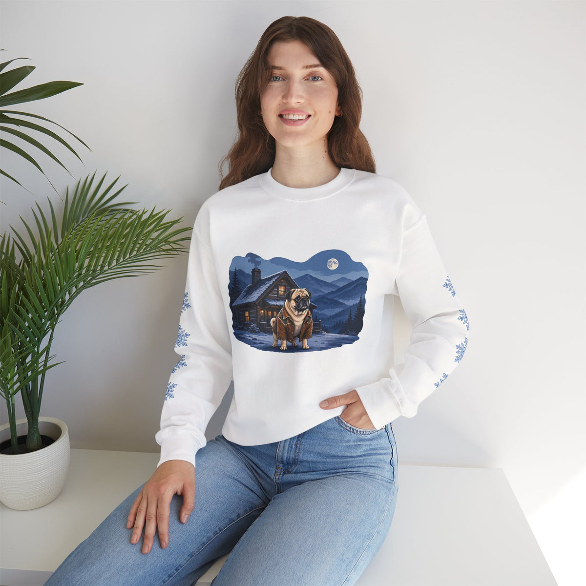 Pug Smoky Mountain Christmas Sweatshirt
