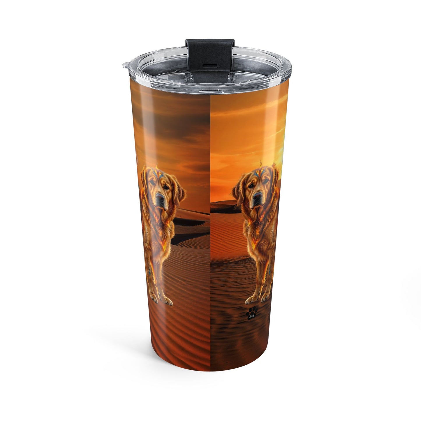 Leo Elements Collection Golden Retriever 20oz Stainless Steel Tumbler – Zodiac Travel Mug