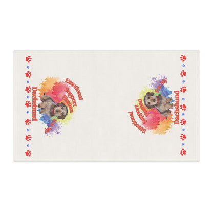 Emotional Support Human for my Dachshund, Wire Haired, Tea Towel