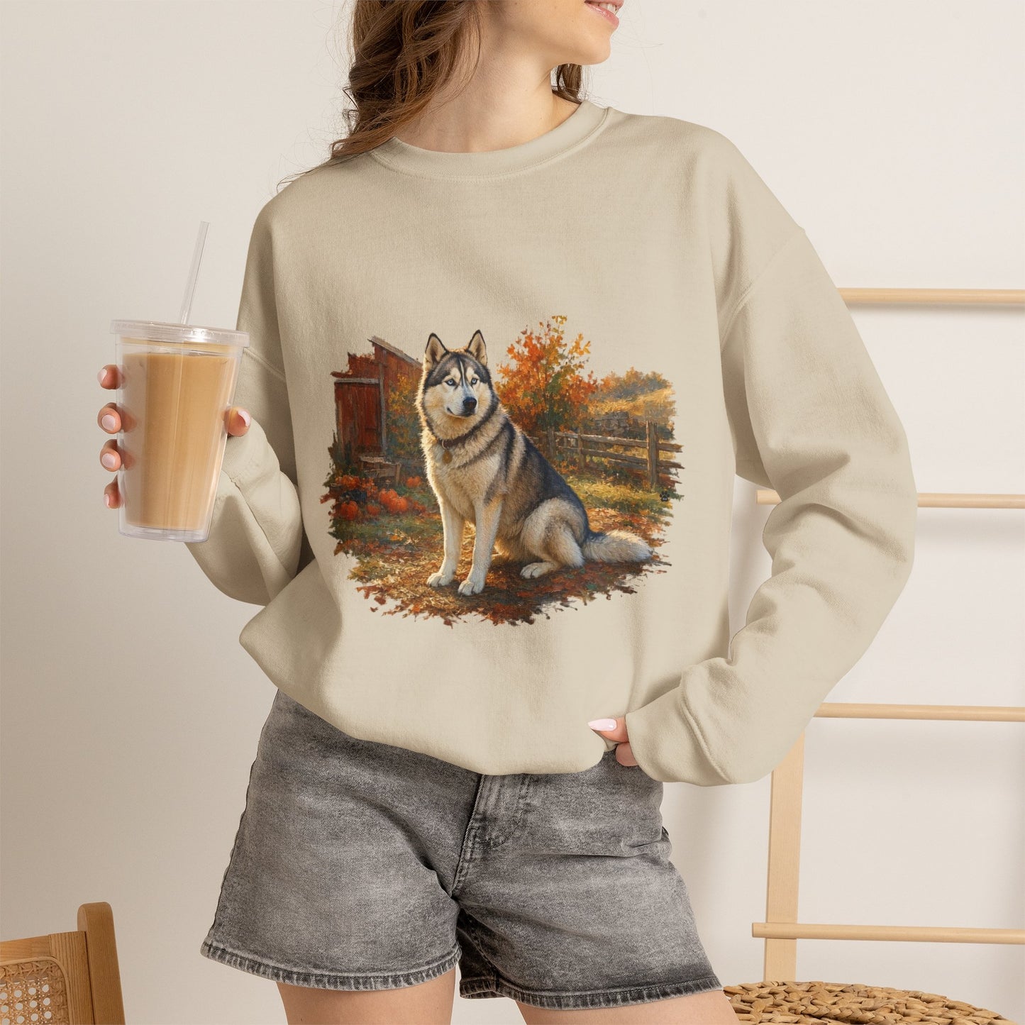 Siberian Husky Sweater Weather Sweatshirt