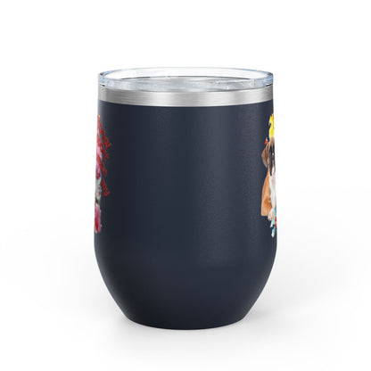 Emotional Support Human for my boxer Wine Tumbler