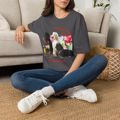 Afghan Hound Emotional Support Human T-shirt