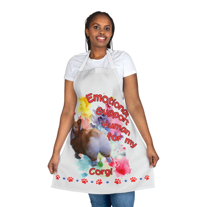 Emotional Support Human for my Corgi Apron