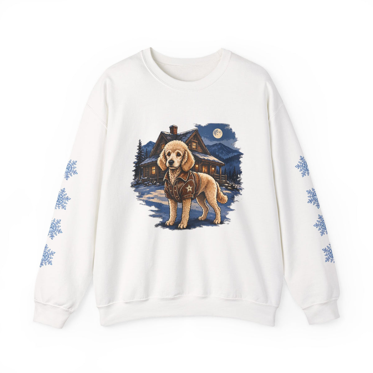 Standard Poodle Smoky Mountain Christmas Sweatshirt