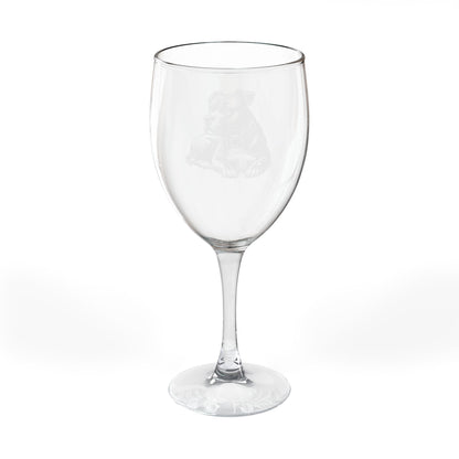 Pitbull  Engraved Wine Glass