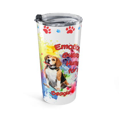 Emotional Support Human for my Beagle Stainless Steel Coffee Tumbler