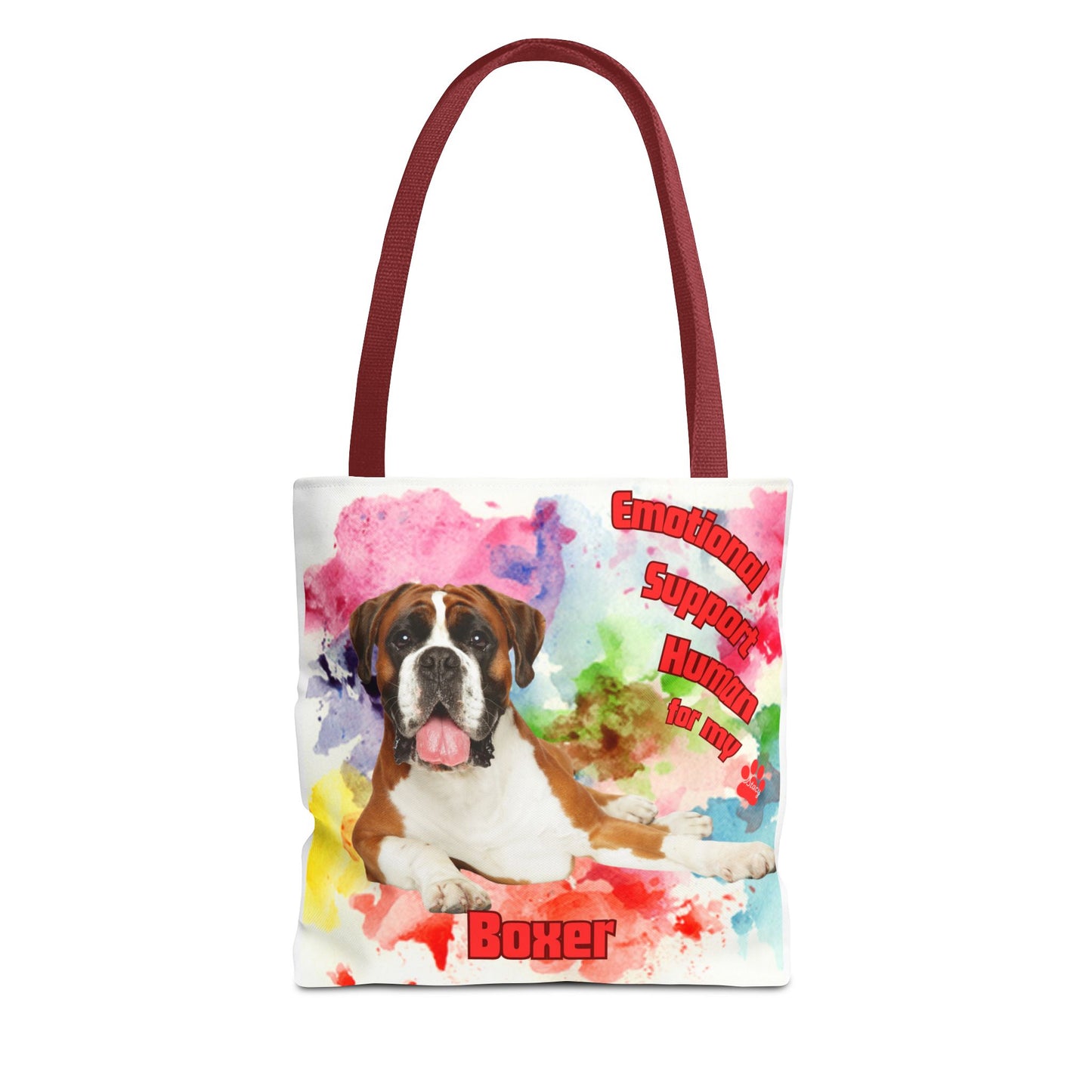 Emotional Support Human for my Boxer tote bag