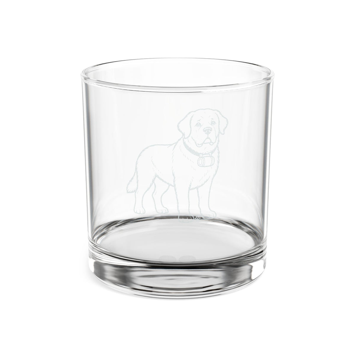 Saint Bernard Engraved Whiskey Glass