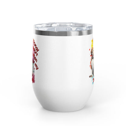 Emotional Support Human for My Beagle Wine Tumbler
