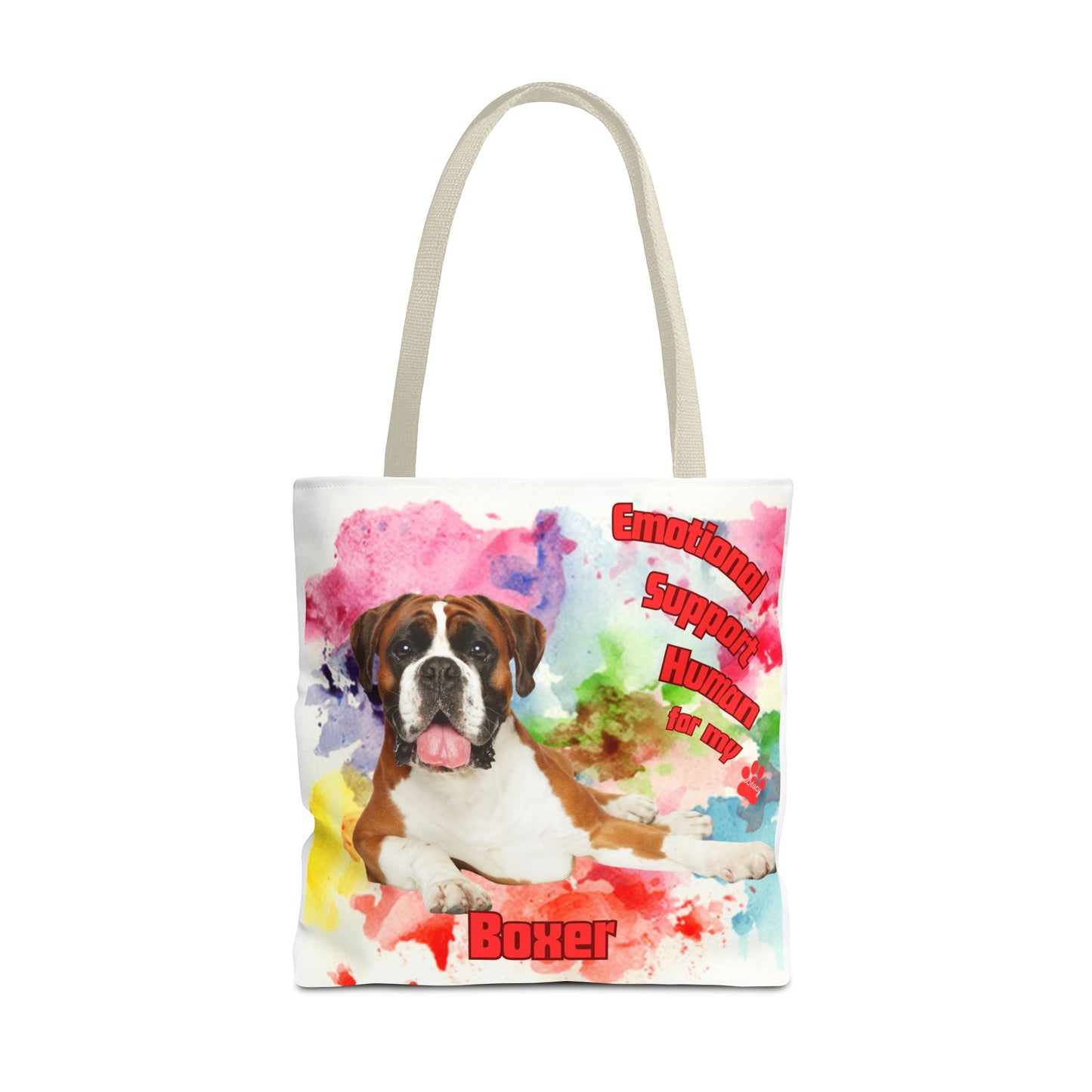 Emotional Support Human for my Boxer tote bag