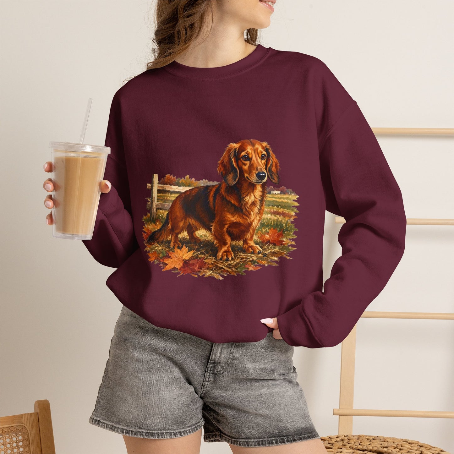 Long Hair Dachshund Sweater Weather Sweatshirt