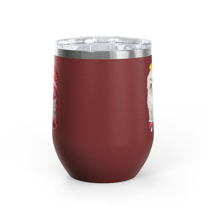 Emotional Support Human for my Bichon Frise Wine Tumbler