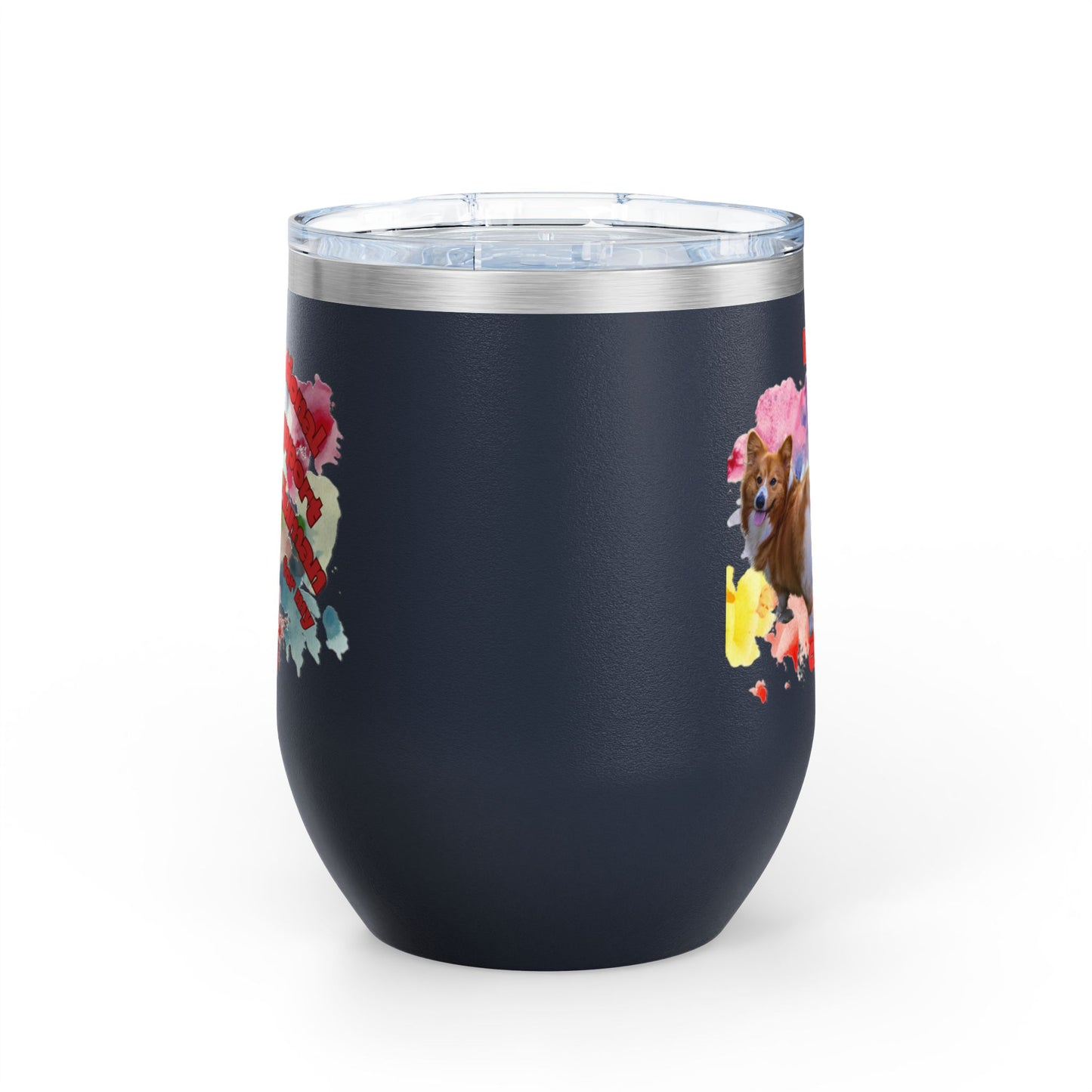 Emotional Support Human for my Corgi Wine Tumbler
