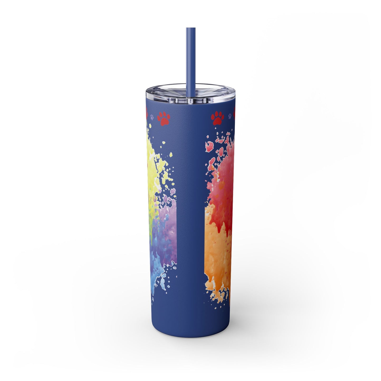Emotional Support Human for my Corgi Skinny Tumbler with Straw