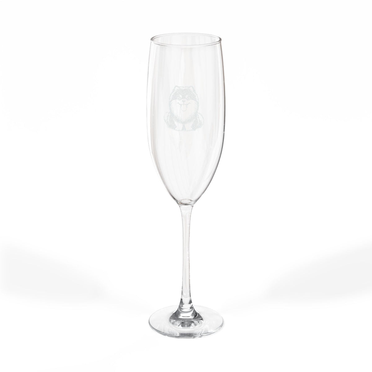 Pomsky Engraved Champagne Flute