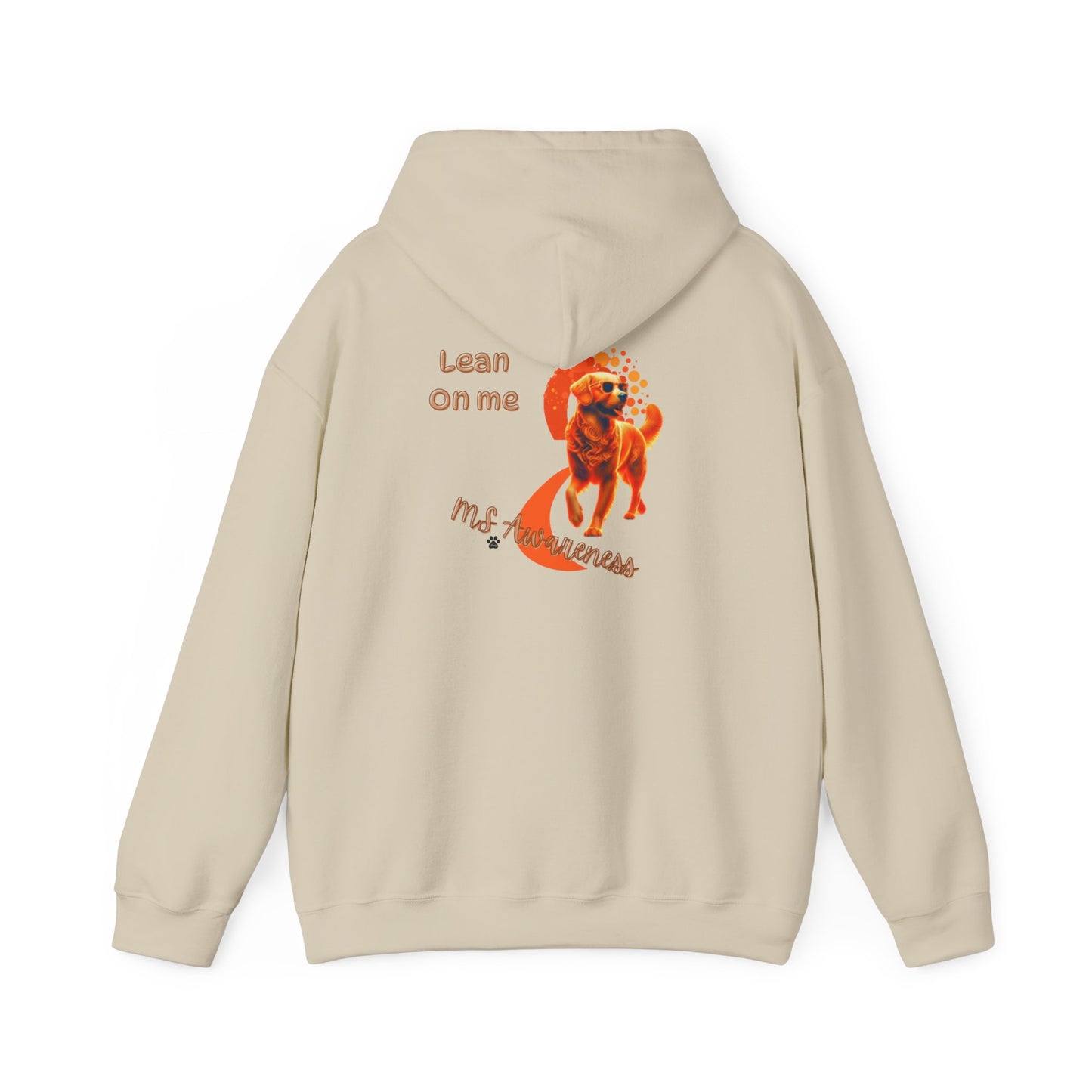 Golden Retriever "Lean on Me" MS Awareness Hoodie