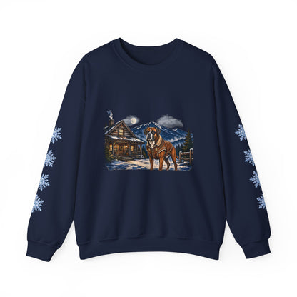 Boxer Smoky Mountain Christmas Sweatshirt