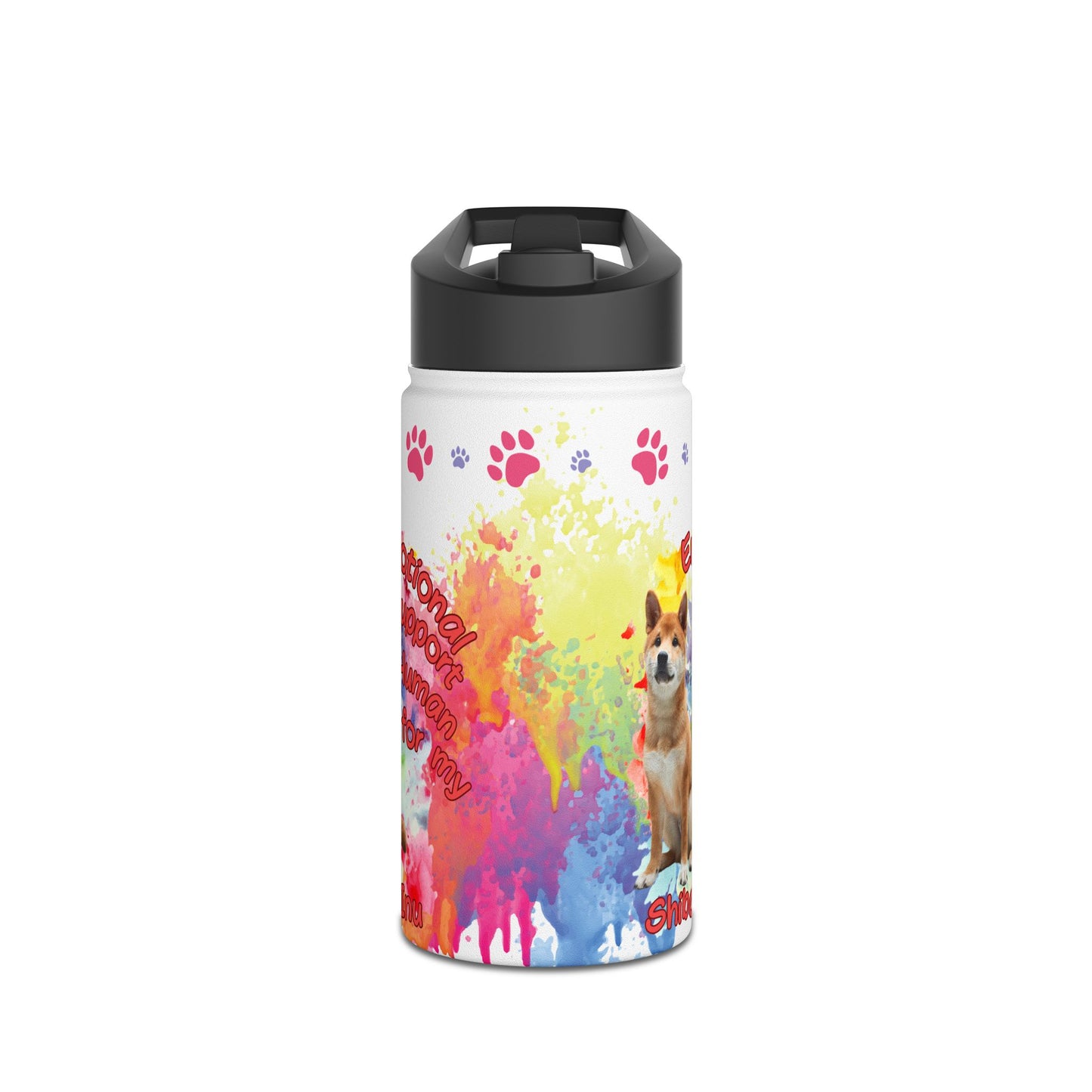 Emotional Support Human for my Shiba Inu Water Bottle