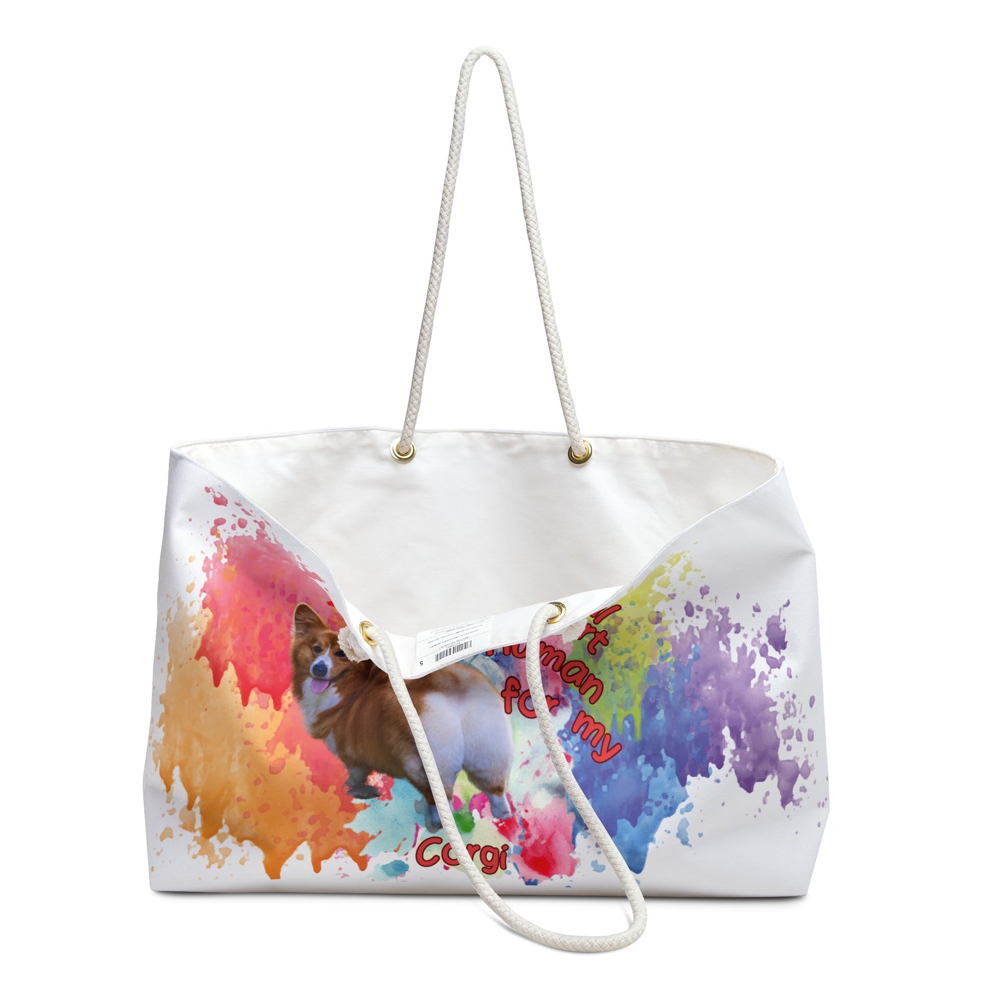 Emotional Support Human for my Corgi Weekender Bag