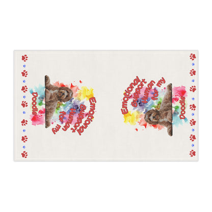 Emotional Support Human for my Doodle Dog Tea Towel