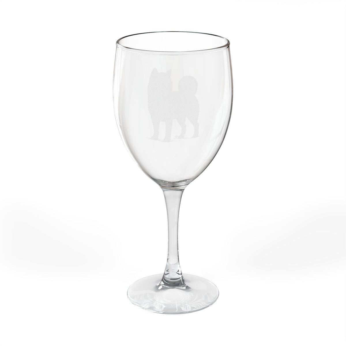Shiba Inu Engraved Wine Glass