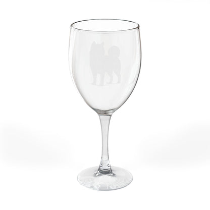 Shiba Inu Engraved Wine Glass