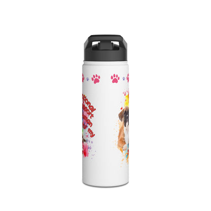 Emotional Support Human for my Boxer Sprots Water Bottle