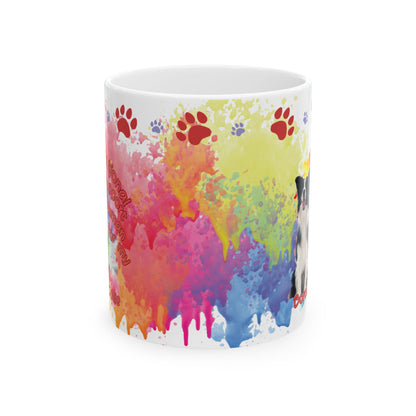 Emotional Support Human for my Border Collie Coffee Mug