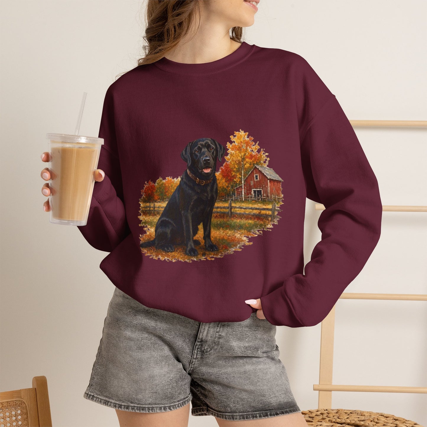 Black Labrador Retriever Sweater Weather Sweatshirt