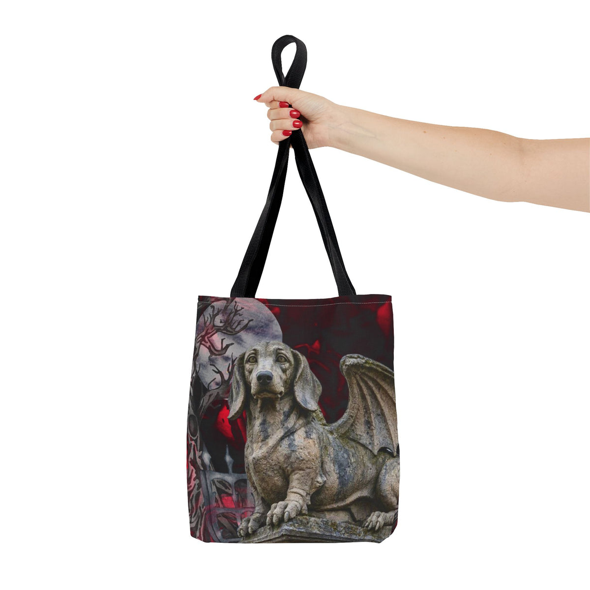 Dachshund Angelic Gargoyle Protector Tote Bag