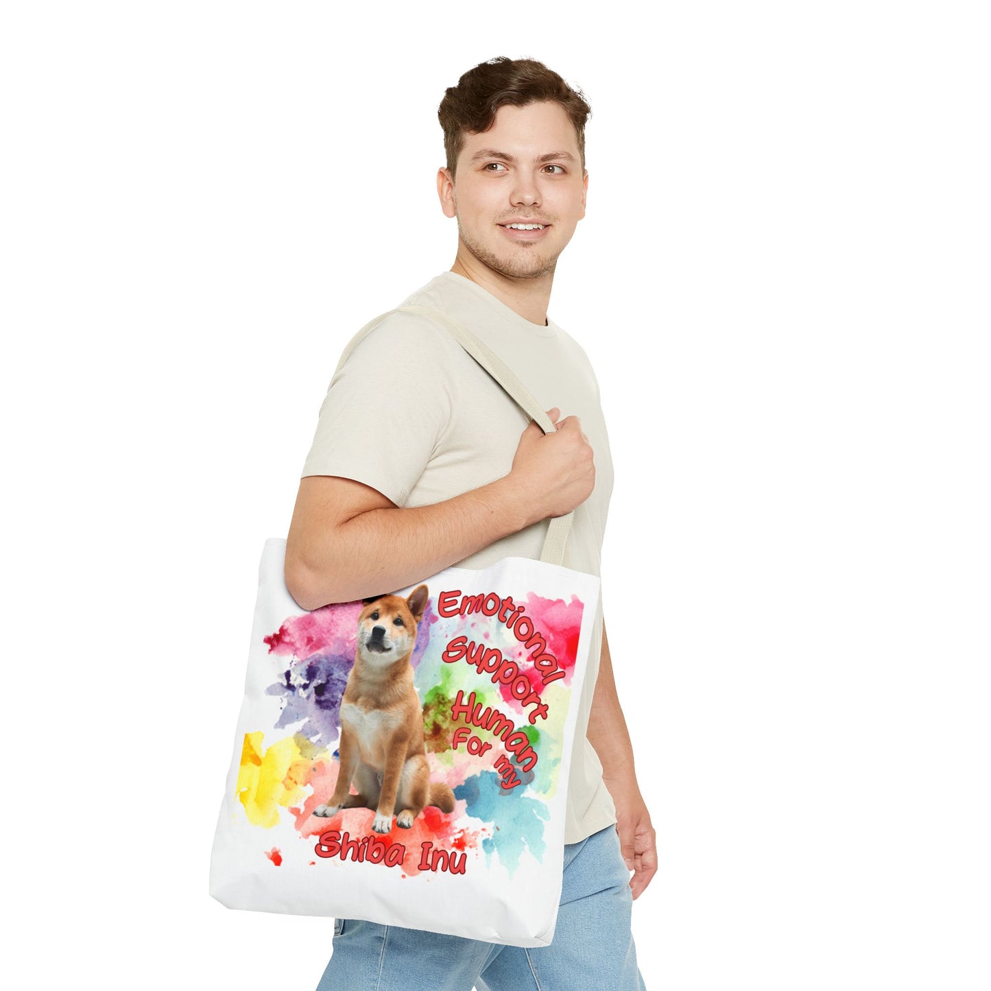 Emotional Support Human for my Shiba Inu Totebag