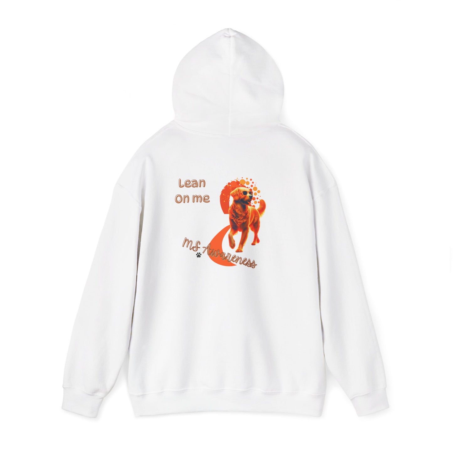 Golden Retriever "Lean on Me" MS Awareness Hoodie