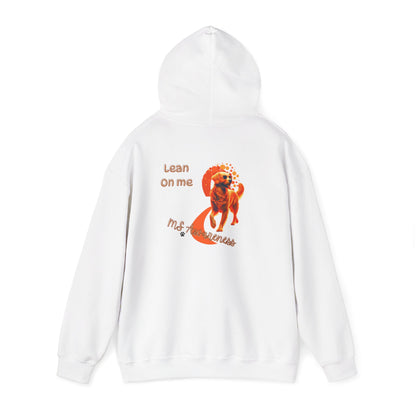 Golden Retriever "Lean on Me" MS Awareness Hoodie