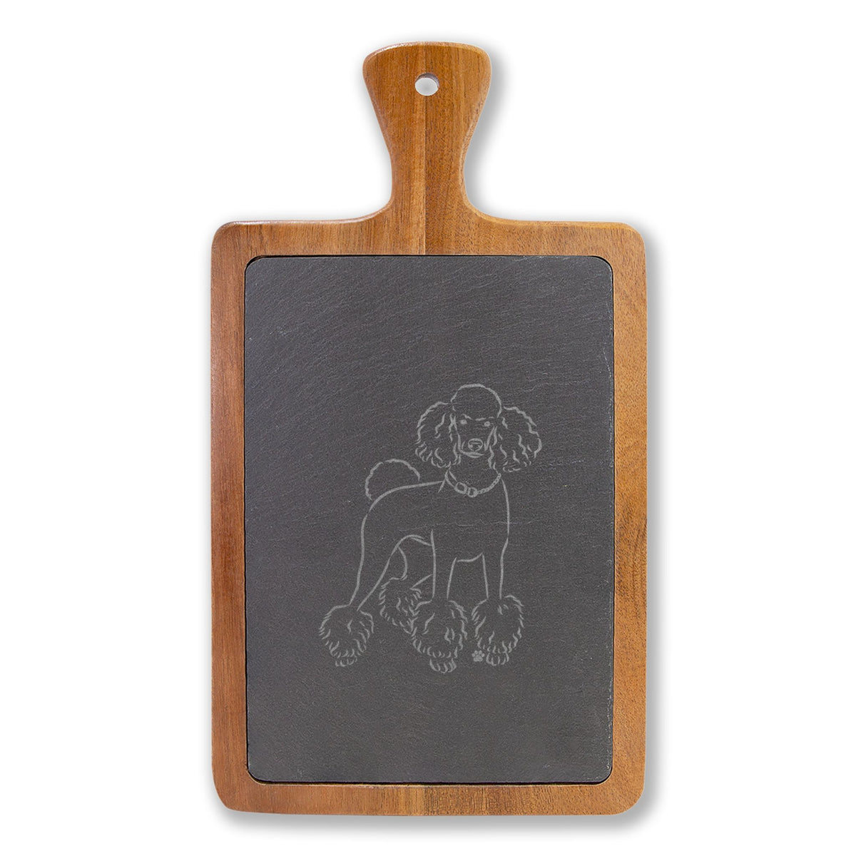 Standard Poodle Engraved Charcuterie Board, Dog Lover Cheese Board & Serving Platter