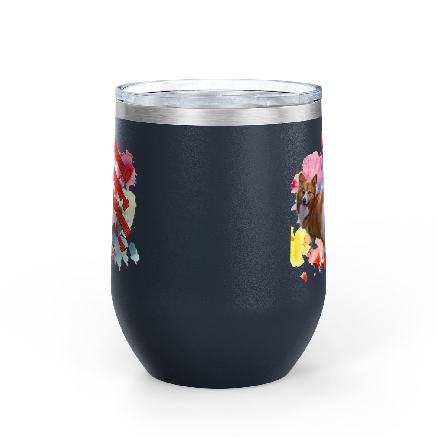 Emotional Support Human for my Corgi Wine Tumbler