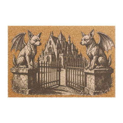 Chihuahua Gargoyle Angel Gothic Protector Welcome Mat
