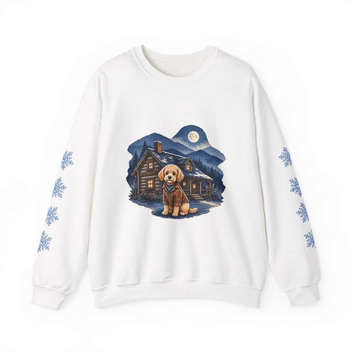 Doodle Dog Smoky Mountain Christmas Sweatshirt