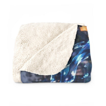 Scorpio Pitbull Warrior Sherpa Blanket