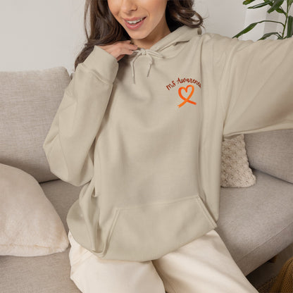 German Shepherd "Lean on Me" MS Awareness Hoodie