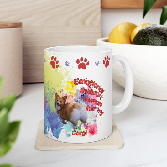 Emotional Support Human for my Corgi Coffee mug