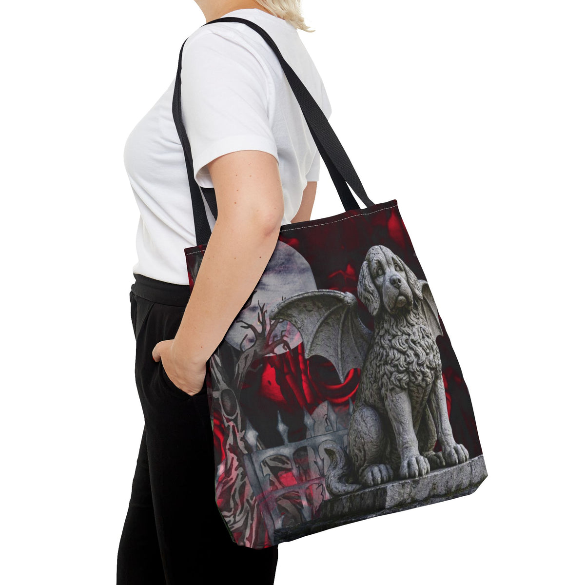 Doodle Angelic Gargoyle Protector Tote Bag