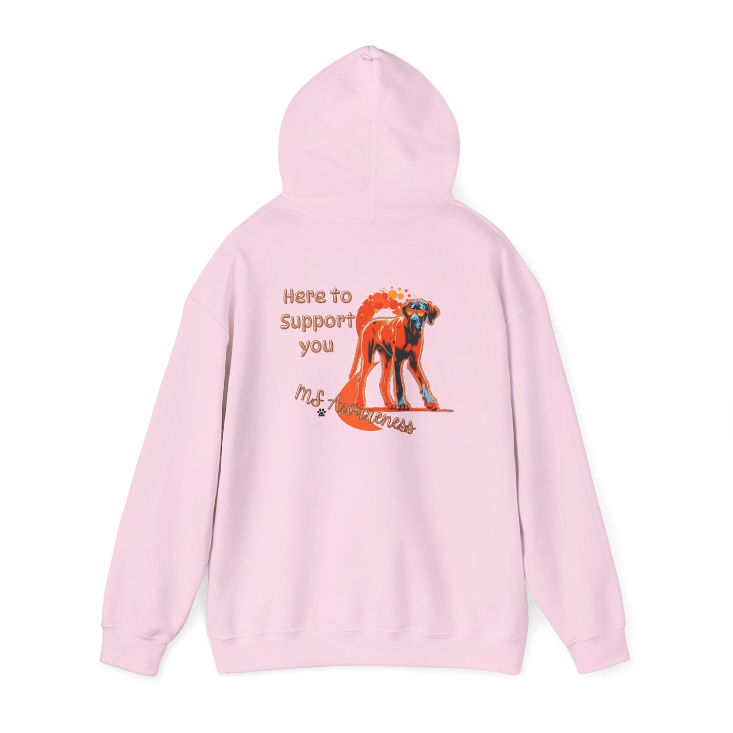 Great Dane "Here to Support You" MS Awareness Hoodie