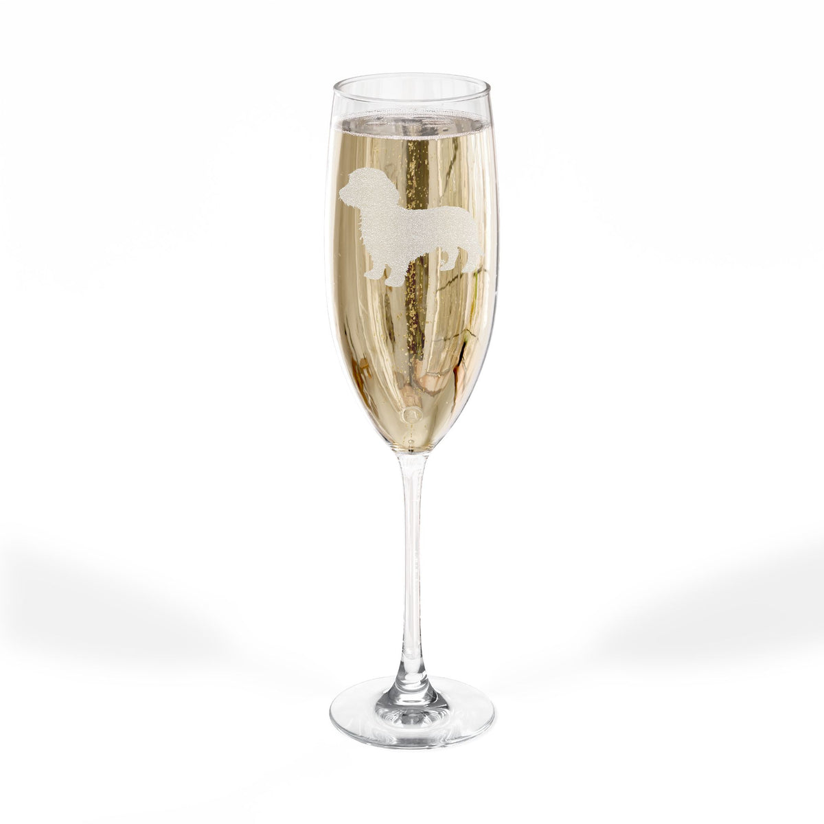 Dachshund Wire Hair Engraved Champagne Flute