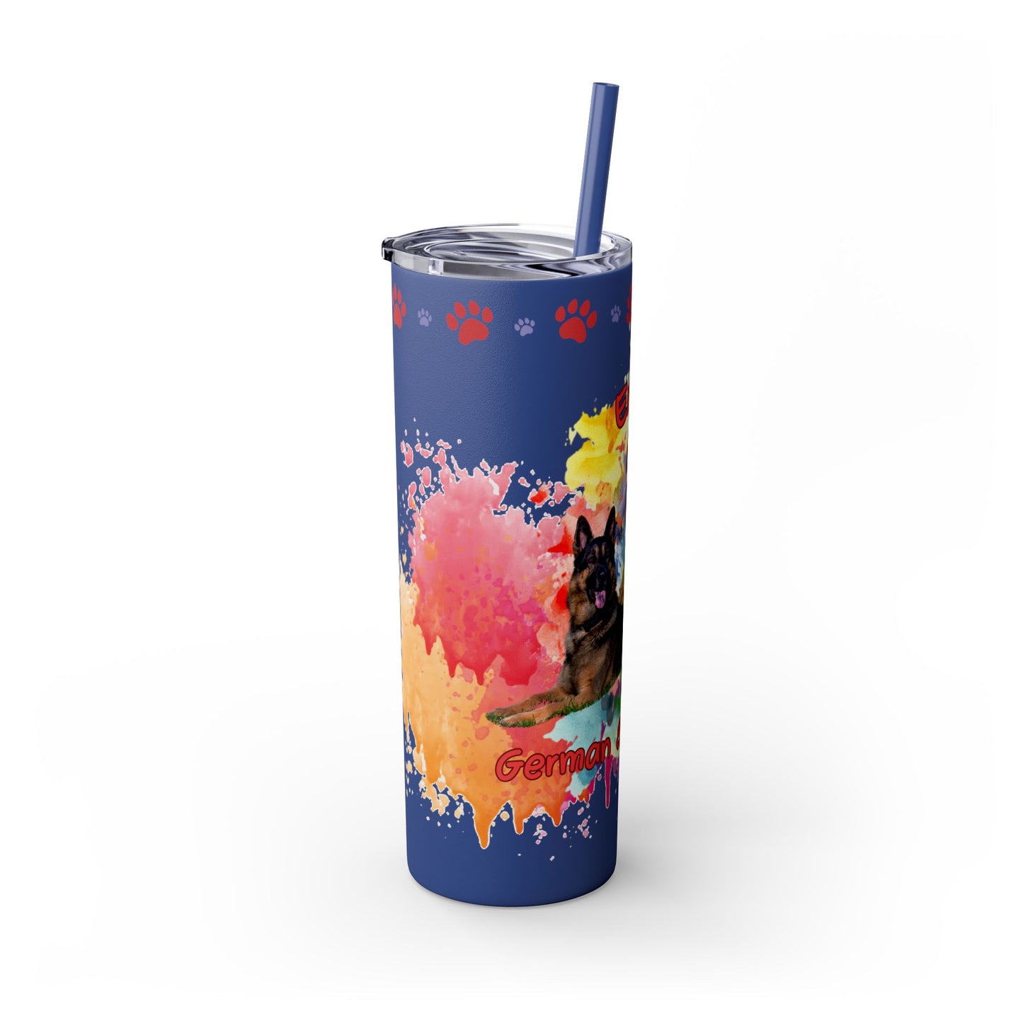 Emotional Support Human for my German Shepherd Skinny Tumbler